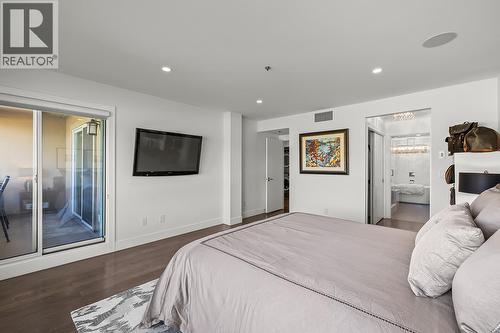 2nd floor deck - 1156 Sunset Drive Unit# 123, Kelowna, BC - Indoor Photo Showing Bedroom