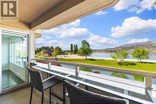 View from 2nd floor deck - 1156 Sunset Drive Unit# 123, Kelowna, BC - Outdoor With Body Of Water With View With Exterior