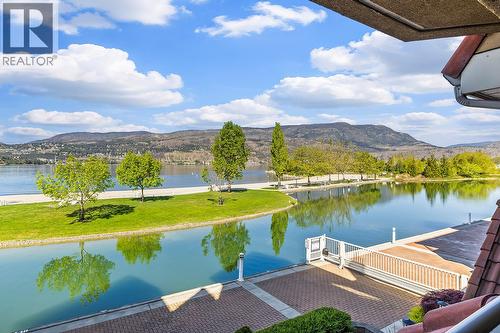View from 2nd floor deck - 1156 Sunset Drive Unit# 123, Kelowna, BC - Outdoor With Body Of Water With View