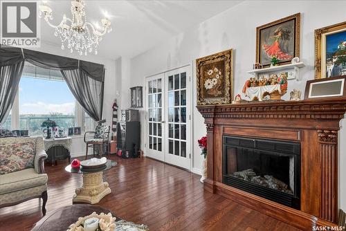 Counios Acreage, Lumsden Rm No. 189, SK - Indoor Photo Showing Living Room With Fireplace