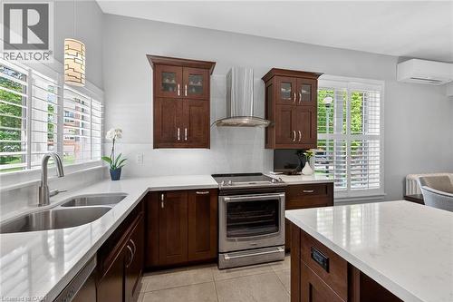 179 Macnab Street N, Hamilton, ON - Indoor Photo Showing Kitchen With Double Sink