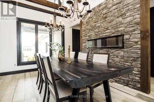 153 Adrien Street, Clarence-Rockland, ON - Indoor Photo Showing Dining Room With Fireplace