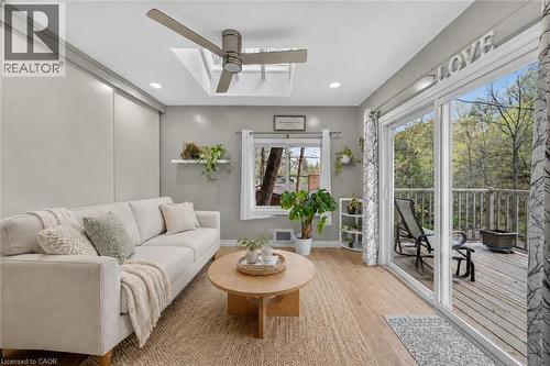Virtually Staged - 1343 Hidden Valley Road, Burlington, ON - Indoor Photo Showing Living Room