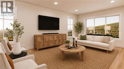artist rendering only for illustrative purposes - 117 Thackeray Way, Minto, ON - Indoor Photo Showing Living Room