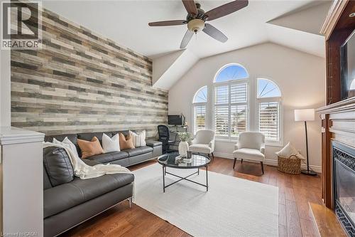 96 Hay Crescent, Cambridge, ON - Indoor Photo Showing Living Room With Fireplace