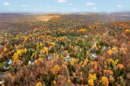 Aerial View - 87 Ch. Des Couleurs, Saint-Sauveur, QC - Outdoor With View