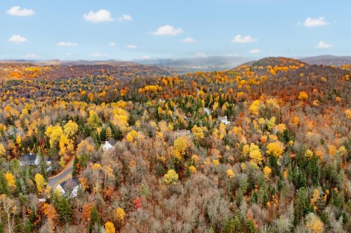 Aerial View - 87 Ch. Des Couleurs, Saint-Sauveur, QC - Outdoor With View
