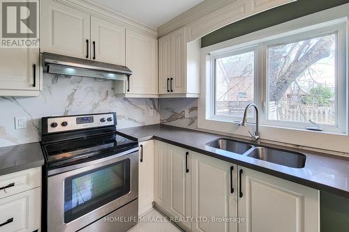 334 Gage Avenue, Hamilton, ON - Indoor Photo Showing Kitchen With Double Sink