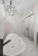Oversized Soaker Tub & Glass Shower - 