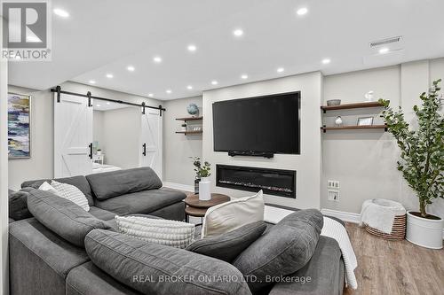 67 Summer Valley Drive, Brampton, ON - Indoor Photo Showing Other Room With Fireplace