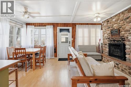 228A Green Avenue, Regina Beach, SK - Indoor Photo Showing Other Room With Fireplace