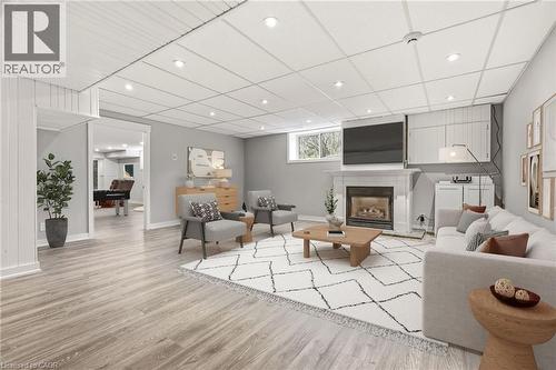 VIRTUALLY STAGED - 7196 Mcniven Road, Milton, ON - Indoor With Fireplace