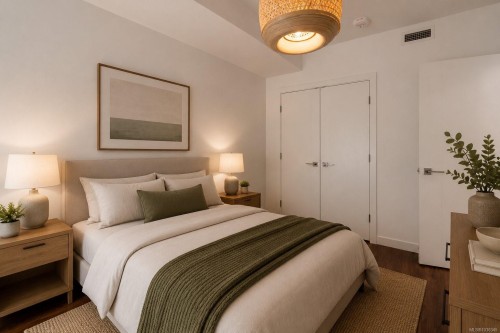 #108-369 Tyee Rd, Victoria, BC - Indoor Photo Showing Bedroom