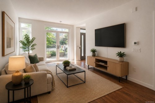 #108-369 Tyee Rd, Victoria, BC - Indoor Photo Showing Living Room