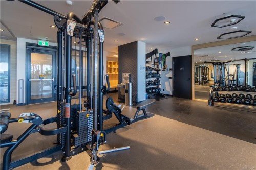#108-369 Tyee Rd, Victoria, BC - Indoor Photo Showing Gym Room