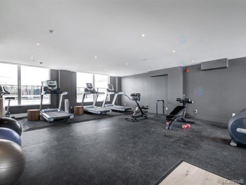 Exercise Room - 212-315 Rue Richmond, Montréal (Le Sud-Ouest), QC - Indoor Photo Showing Gym Room