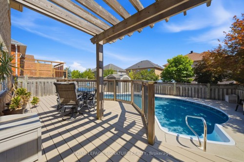 79 Twin Willow Crescent E, Brampton, ON - Outdoor With Above Ground Pool With Deck Patio Veranda