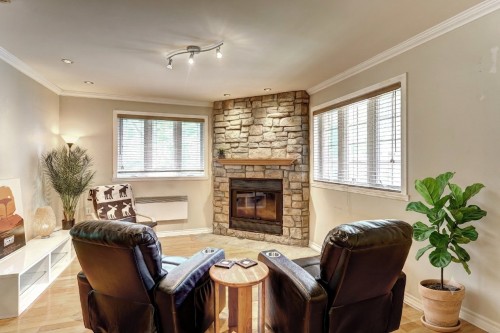 Salon - 1295 Rue Bourgeois, Laval (Sainte-Dorothée), QC - Indoor With Fireplace