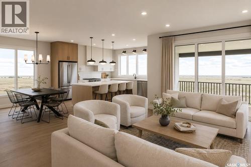 35 Country Road, Lumsden, SK - Indoor Photo Showing Living Room