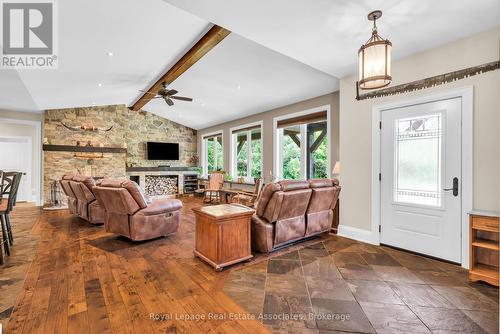 5594 First Line, Erin, ON - Indoor With Fireplace