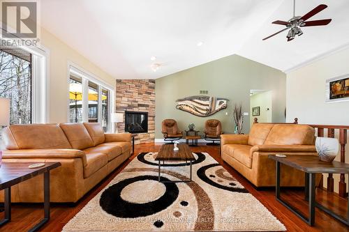 834603 4Th Line Ehs, Mono, ON - Indoor Photo Showing Living Room With Fireplace
