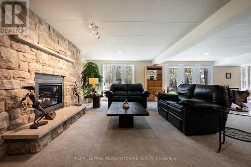 834603 4Th Line Ehs, Mono, ON - Indoor Photo Showing Living Room With Fireplace