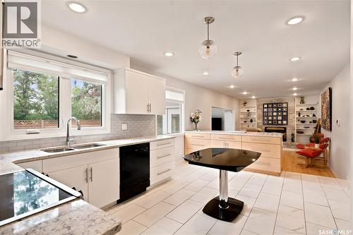 225 Clearwater Court, Saskatoon, SK - Indoor Photo Showing Kitchen With Double Sink