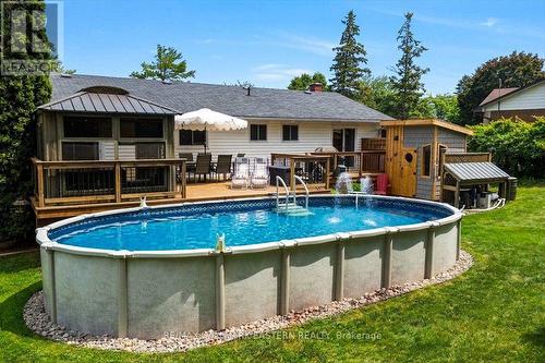 11 Hillside Drive, Selwyn, ON - Outdoor With Above Ground Pool With Deck Patio Veranda With Backyard