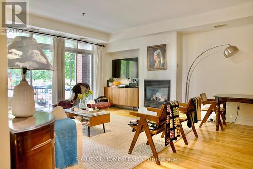 109 - 400 Mcleod Street, Ottawa, ON - Indoor With Fireplace