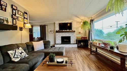 807 23 Highway, Nakusp, BC - Indoor Photo Showing Living Room With Fireplace