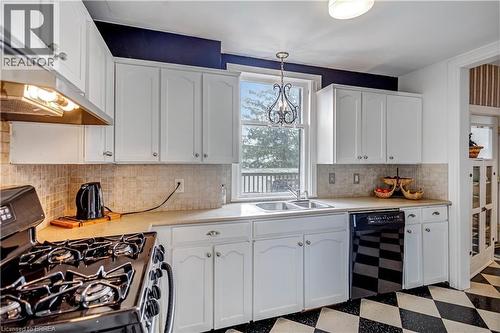 58 Lorne Crescent, Brantford, ON - Indoor Photo Showing Kitchen With Double Sink