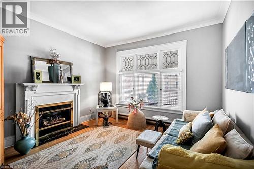 58 Lorne Crescent, Brantford, ON - Indoor Photo Showing Living Room With Fireplace