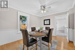 Dining Room with Bright Window - 