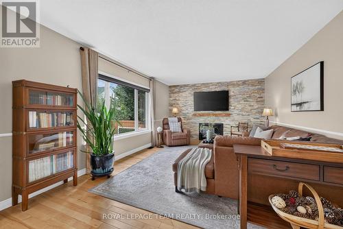 12 Forillon Crescent, Ottawa, ON - Indoor Photo Showing Other Room With Fireplace