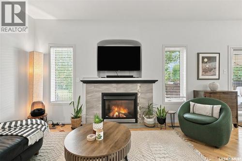 111 655 Kenderdine Road, Saskatoon, SK - Indoor Photo Showing Living Room With Fireplace