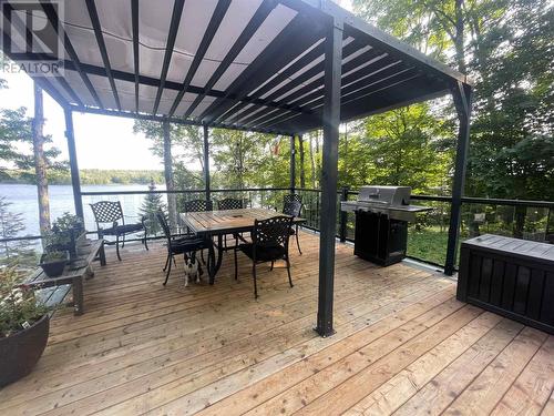3173 Haight Rd, Hilton Beach, ON - Outdoor With Body Of Water With Deck Patio Veranda With Exterior