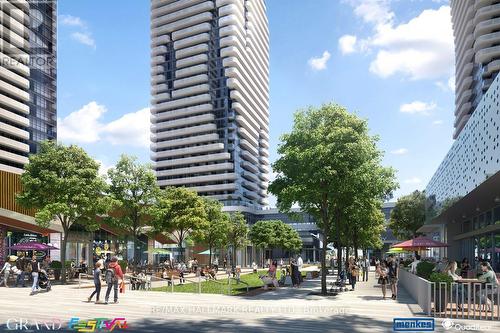 3501 - 8 Interchange Way, Vaughan, ON - Outdoor With Balcony With Facade