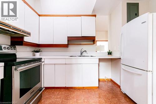 218 Bay Street S, Hamilton, ON - Indoor Photo Showing Kitchen With Double Sink
