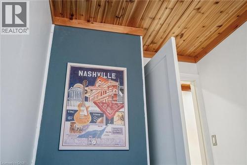 Wood-paneled ceiling with natural finish - 223 Carter Avenue, Waterloo, ON -  Photo Showing Other Room