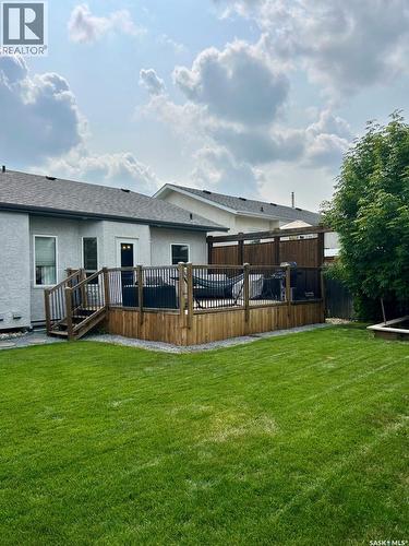 418 Crystal Crescent, Warman, SK - Outdoor With Deck Patio Veranda