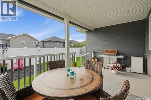701 Casper Crescent, Warman, SK - Outdoor With Deck Patio Veranda With Exterior