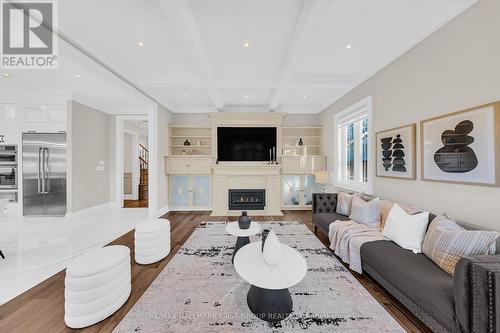 752 Hillview Crescent, Pickering, ON - Indoor Photo Showing Living Room With Fireplace