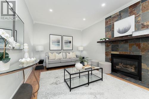 68 Grace Crescent, Barrie, ON - Indoor Photo Showing Living Room With Fireplace