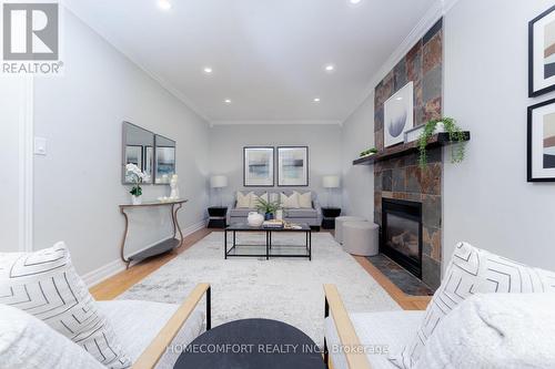 68 Grace Crescent, Barrie, ON - Indoor Photo Showing Living Room With Fireplace