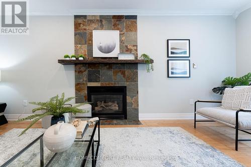 68 Grace Crescent, Barrie, ON - Indoor Photo Showing Living Room With Fireplace
