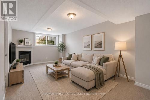 245 Silvermoon Crescent, Ottawa, ON - Indoor Photo Showing Living Room With Fireplace