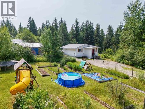 3861 Hillcrest Road, Quesnel, BC - Outdoor With Above Ground Pool With Backyard