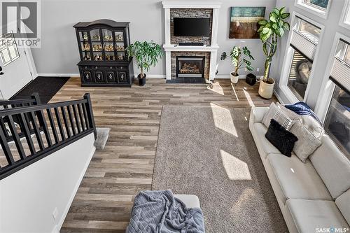 69 Goldenglow Drive, Moose Jaw, SK - Indoor With Fireplace