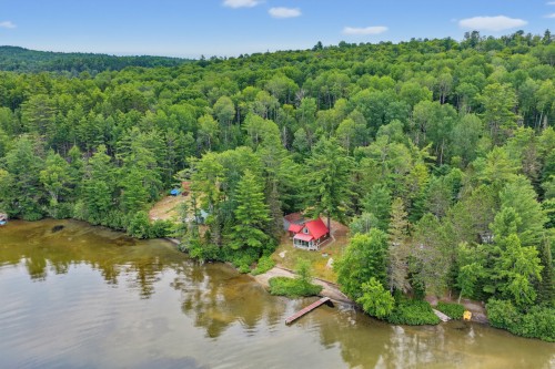 Photo aérienne - 17 Ch. Bellevue, Cayamant, QC - Outdoor With Body Of Water With View
