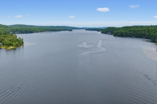 Photo aérienne - 17 Ch. Bellevue, Cayamant, QC - Outdoor With Body Of Water With View